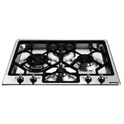 Smeg PGF64-4 Gas Hob, Stainless Steel